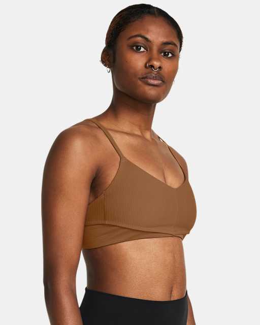 Women's - Fitted Fit Sport Bras in Blue or Brown